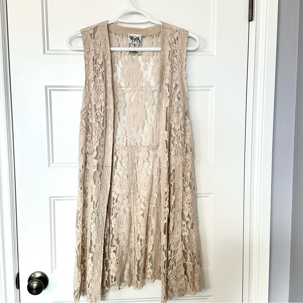 Vocal Cream Lace Cardigan